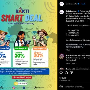 Pemenang Terbaik pada BAKTI Lomba E-Flyer “BAKTI Smart Deal” 2024!